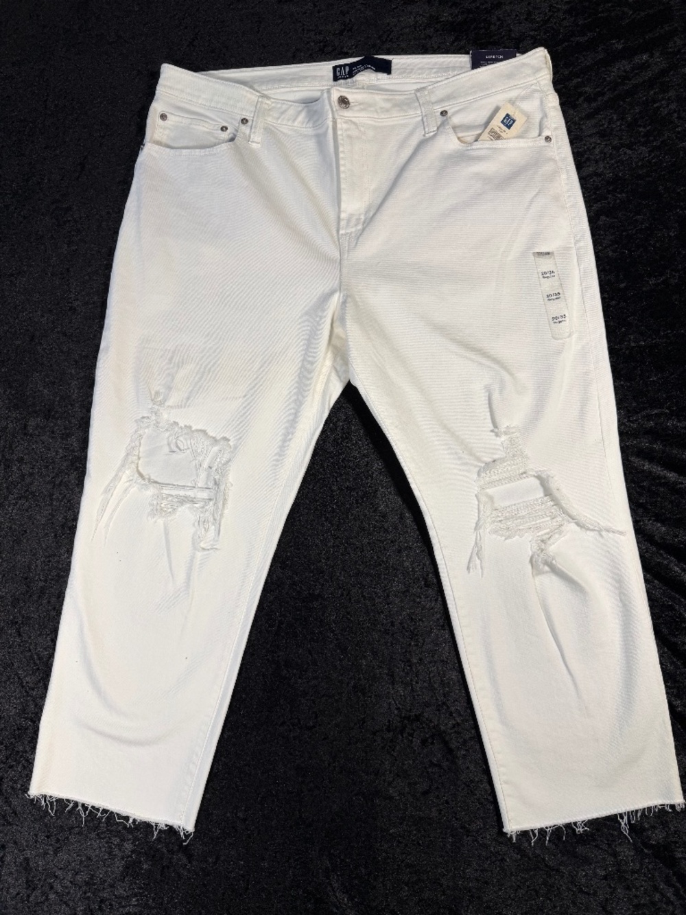 White GAP cropped ankle jeans-NWT